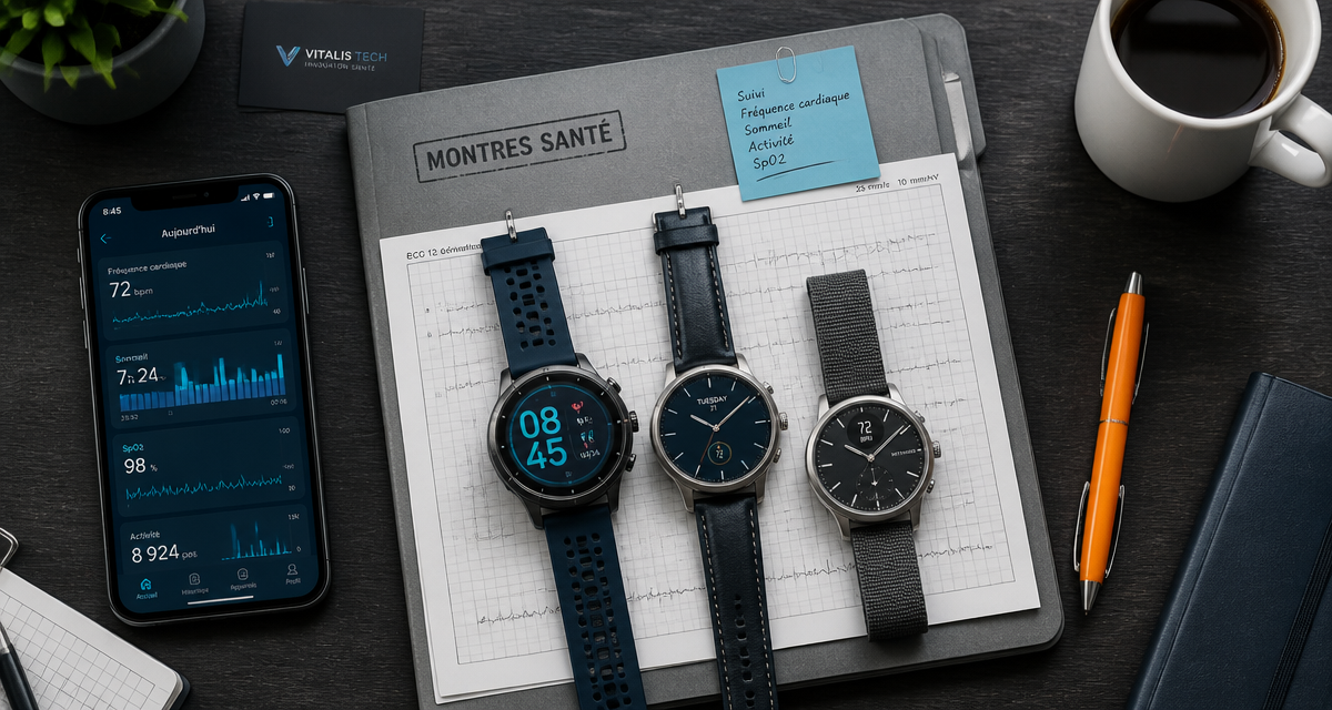 meilleur montre connectée santé sur bureau médical