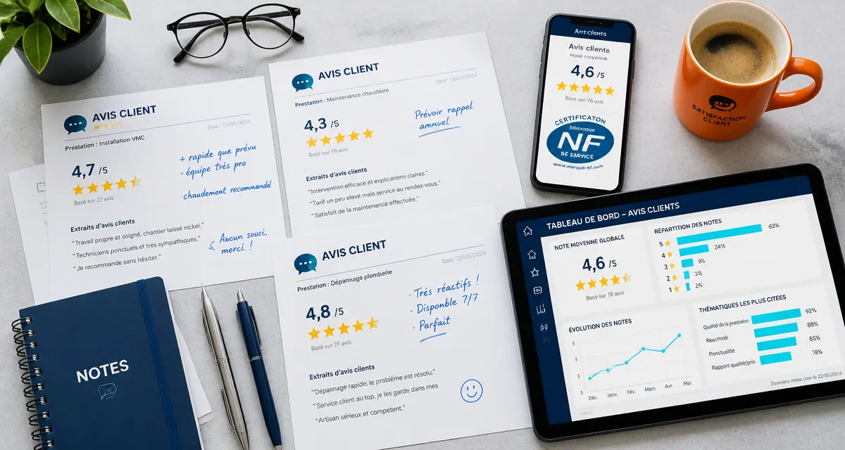 plateforme avis client dashboard et avis clients