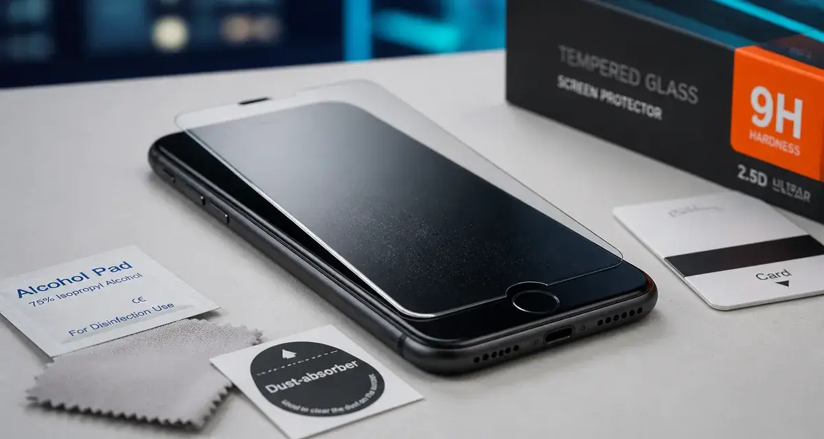 Protection iphone 7 ecran : verre trempé 9H contre rayures