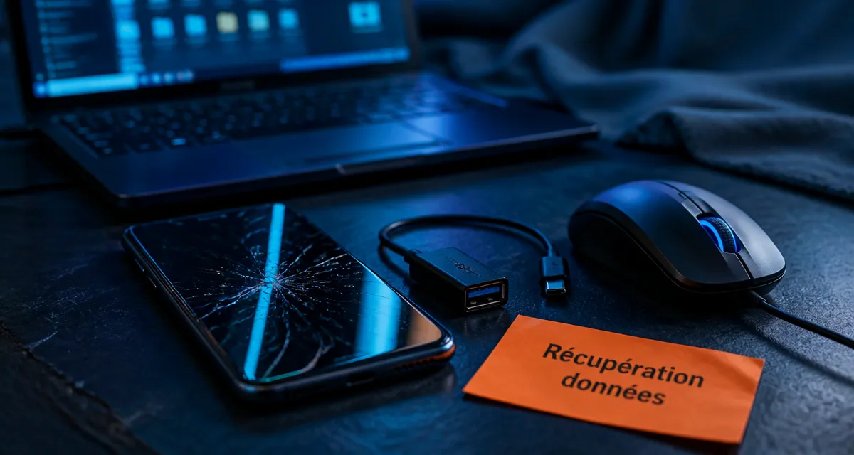 recuperer donnees telephone ecran cassé : smartphone fissuré et récupération via USB/OTG