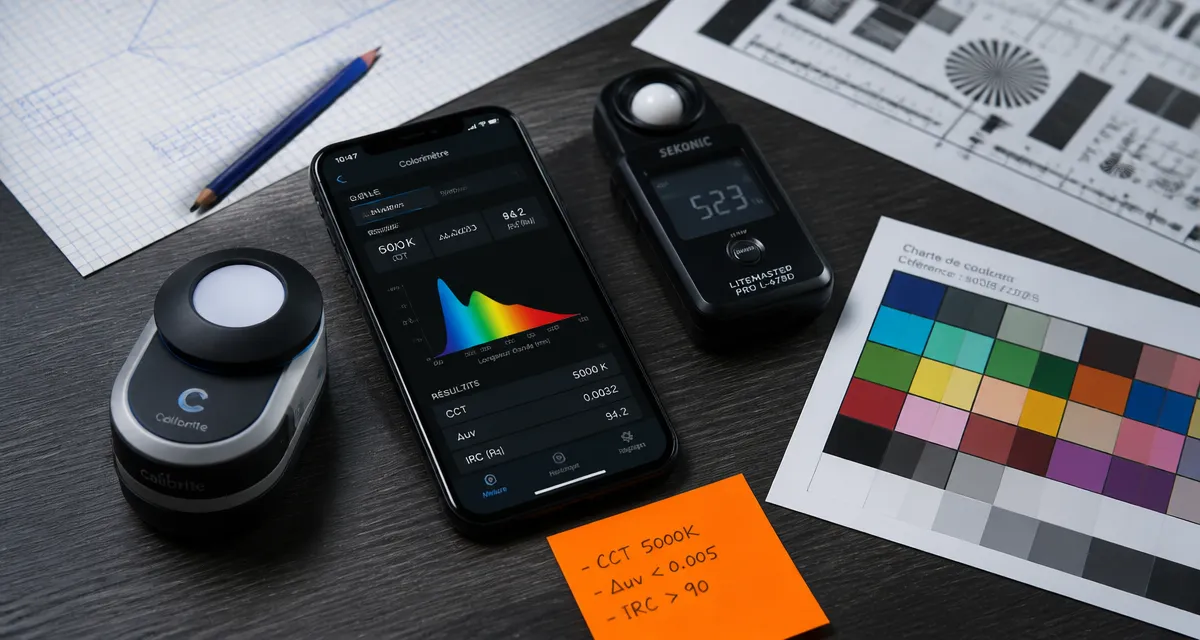 Test smartphone : sonde colorimétrique et luxmètre pour identifier le modèle idéal