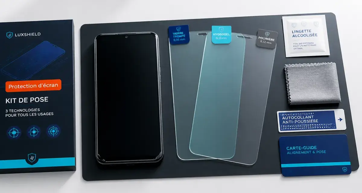 Vitre telephone : verre trempé, hydrogel et polymère de protection pour smartphone