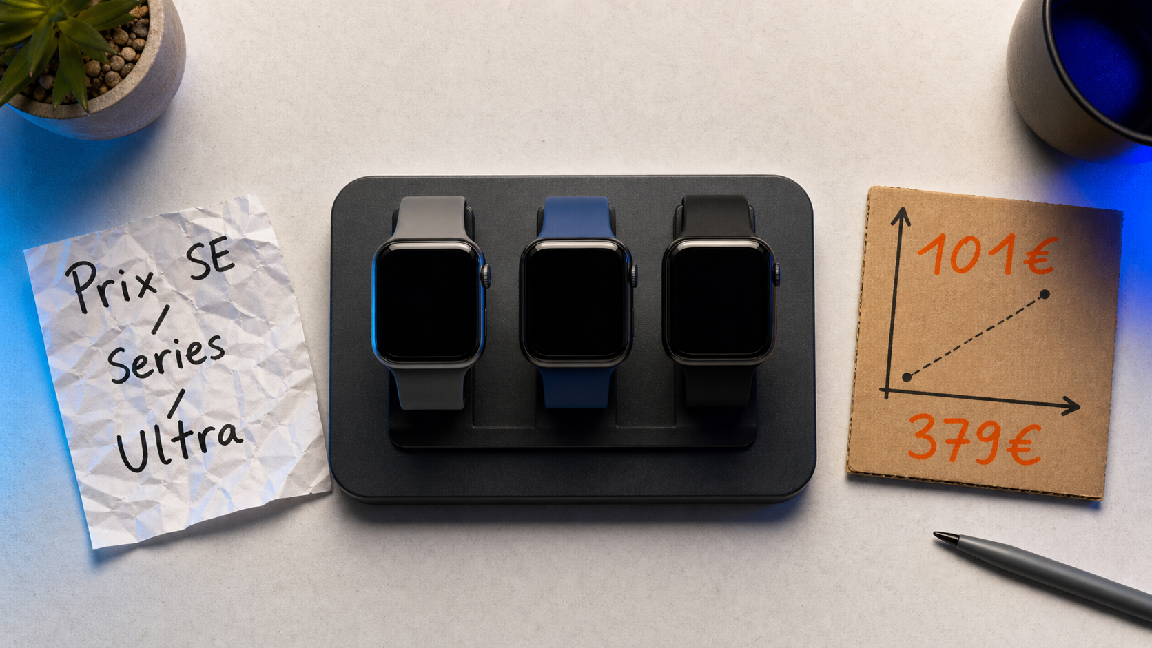 Combien coute une Apple Watch : SE 101 € et Series 11 379 €