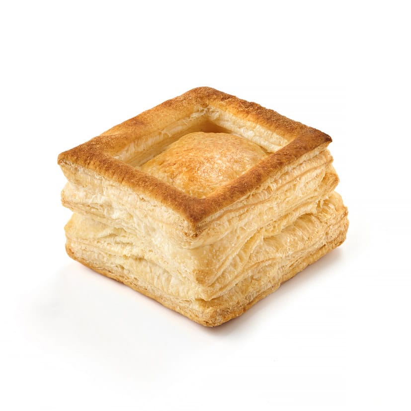 18 Puff Pastry Shells Square Neutral 8cm