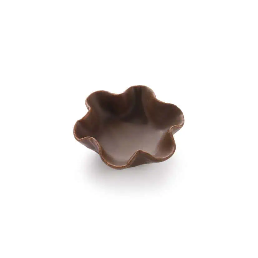 100 Waffle Dough Pastry Mini Tulipes Chocolate 5.5cm