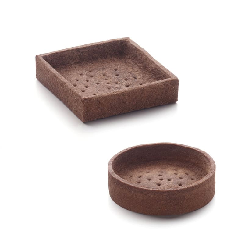 36 Assortiment Ronde Trendy Zanddeegbodems Chocolade 7 Cm