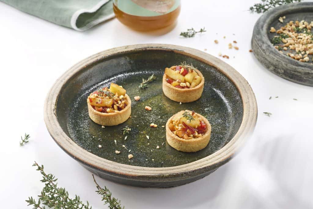 90 Mini Trendy Round Shortcrust Tartlets Neutral 5cm