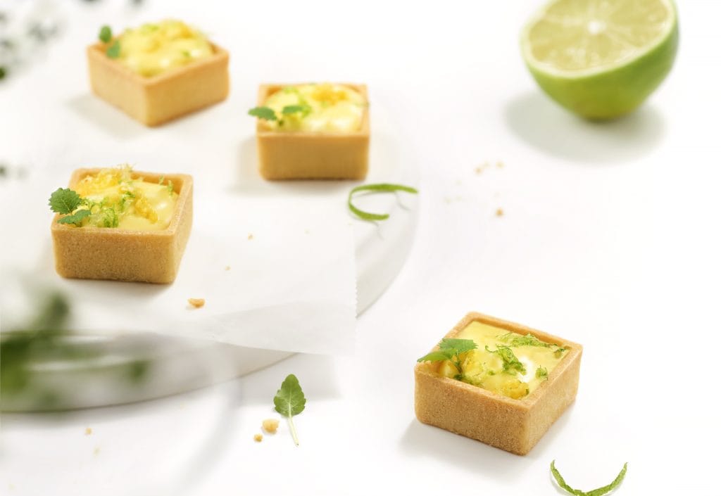 240 Mini Trendy Square Shortcrust Tartlets Sweet 3.5cm