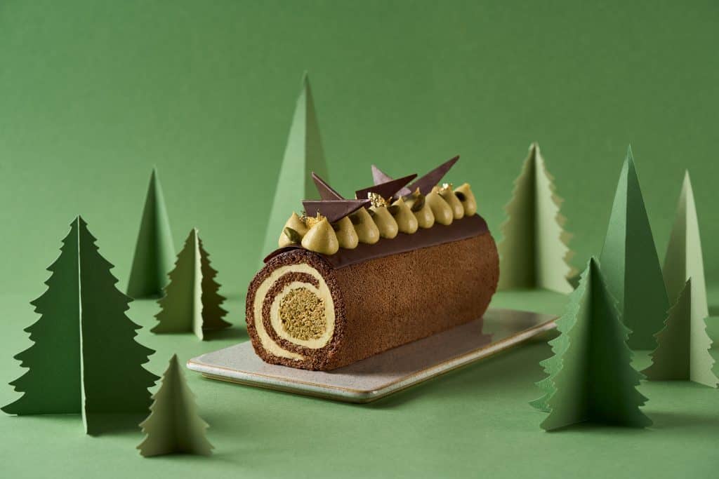 Dubai Style Chocolate Rolled Yule Log