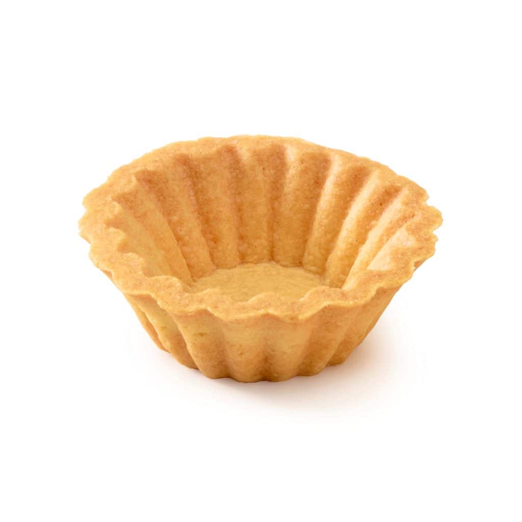 2.5″ Butter round fluted shortcrust mini tartlet sweet