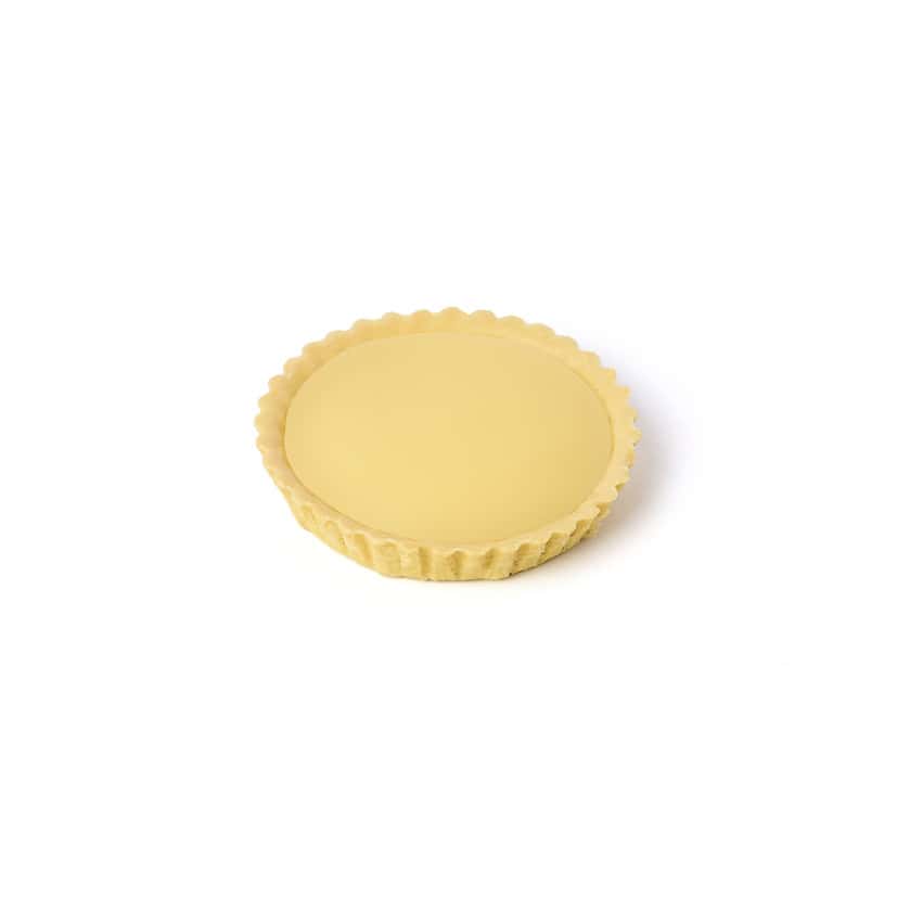 4” Fluted pastry cream tart