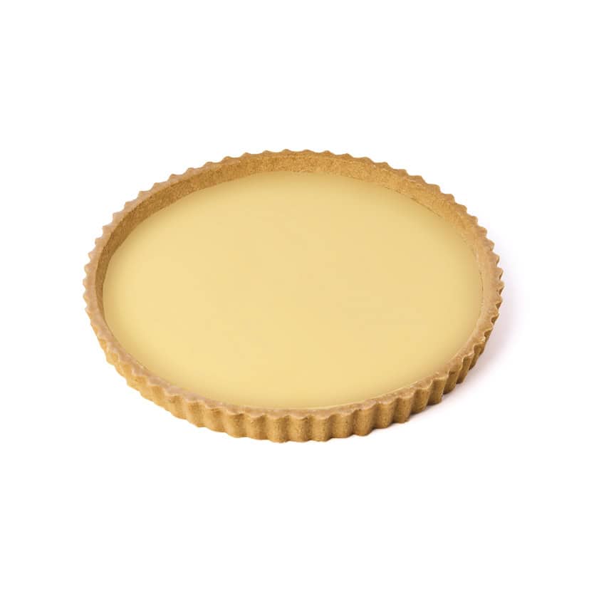 8” Fluted pastry cream tart