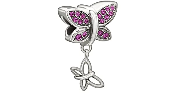 Charm doppia Farfalla Chamilia Swarovski
