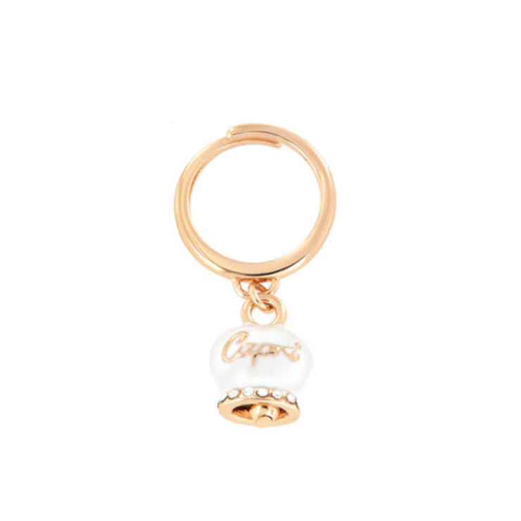Anello AmoCapri Bysimon campana grande bianca con scritta