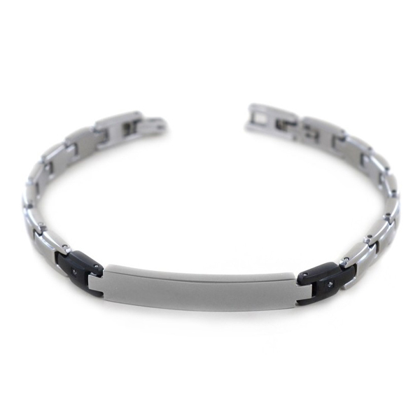Bracciale Zancan in acciaio nero  uhb073