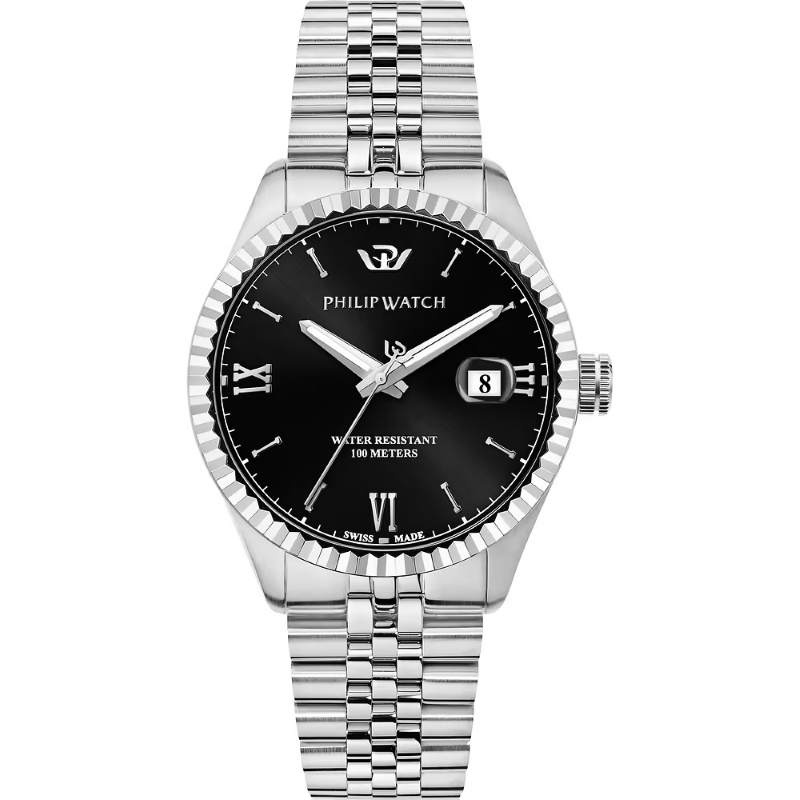 Philip Watch Caribe 41mm 3h black r8253597076