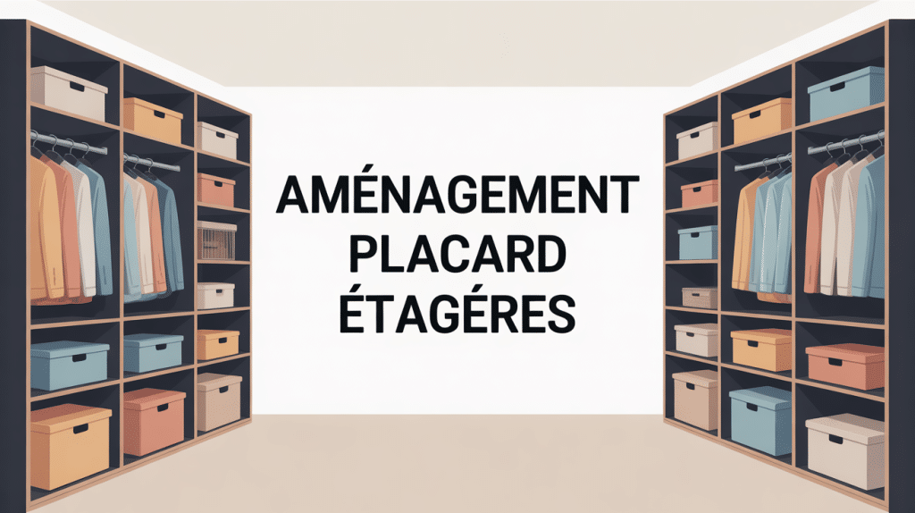 amenager un placard avec des etageres, placard ouvert organise