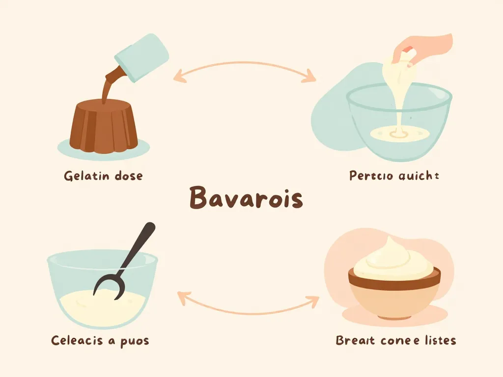 étapes clés réalisation bavarois texture parfaite