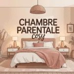 illustration chambre parentale cosy ambiance douce