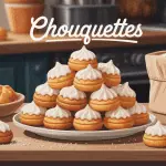 chouquette maison dorée croustillante sur table