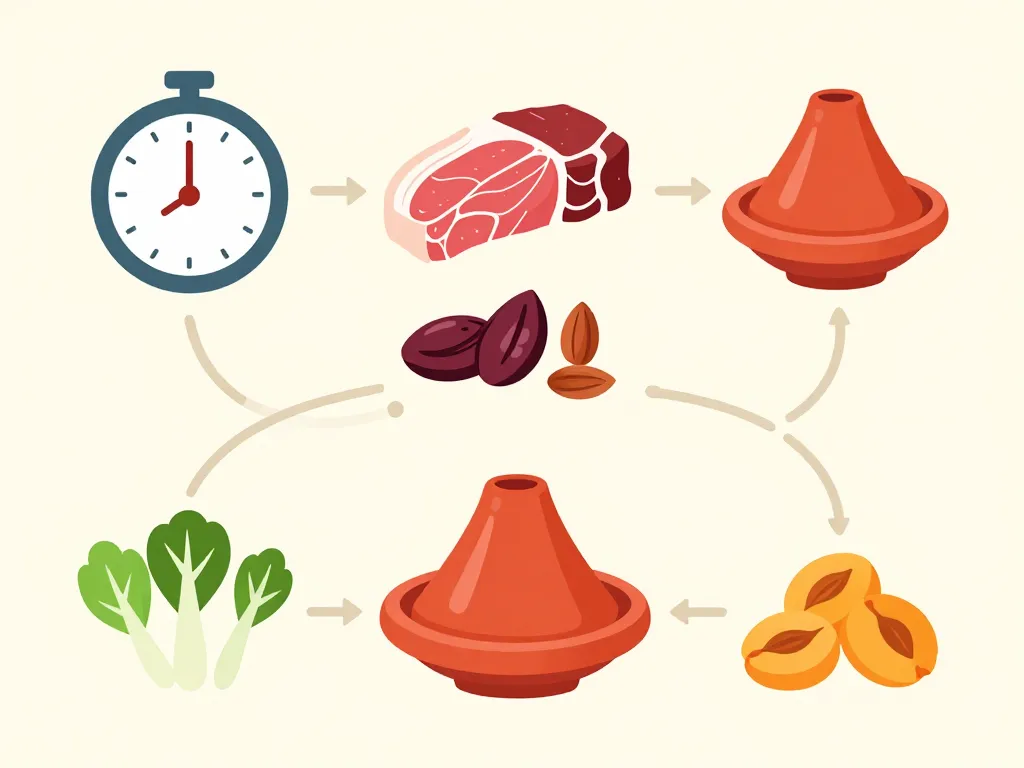 processus de cuisson et variantes tajine agneau