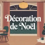 Décoration de noel ambiance chaleureuse avec sapin et guirlandes