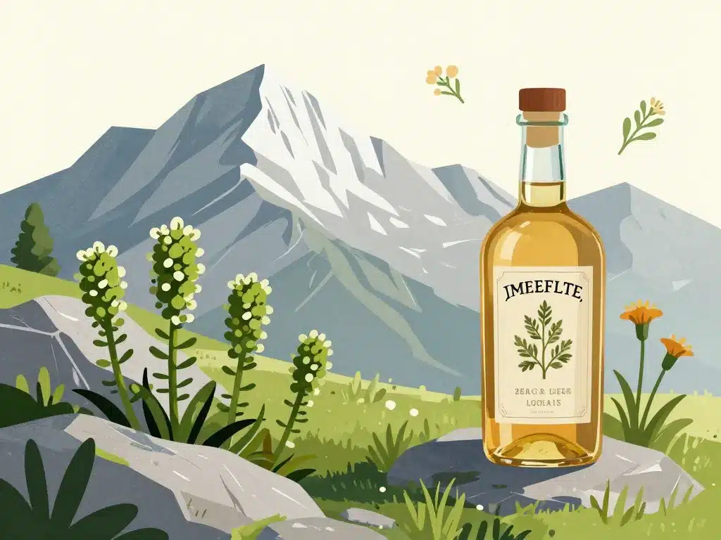 genepi montagne plante bouteille