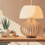 lampe bois flotté mise en scène moderne