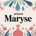 illustration prénom maryse ambiance douce et élégante