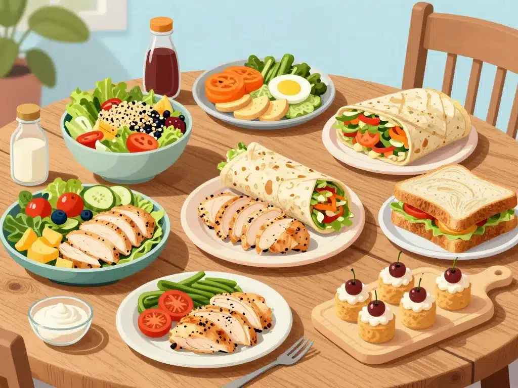 que faire avec du blanc de poulet cuit repas express facile