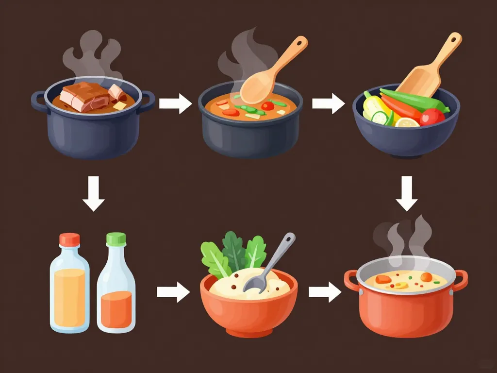 ragout de mouton étapes de préparation et cuisson