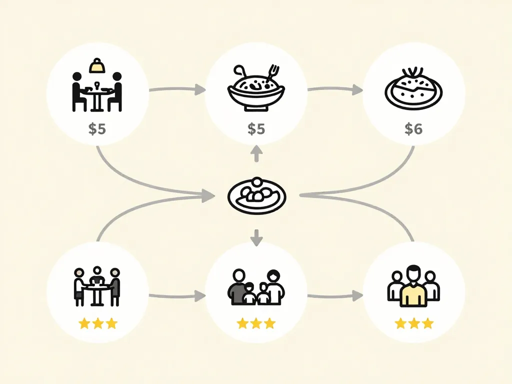 diagramme critères choix restaurant ouvert dimanche
