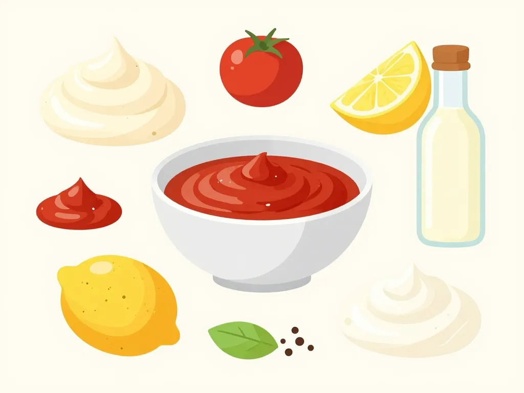 sauce cocktail recette ingrédients mayonnaise ketchup citron