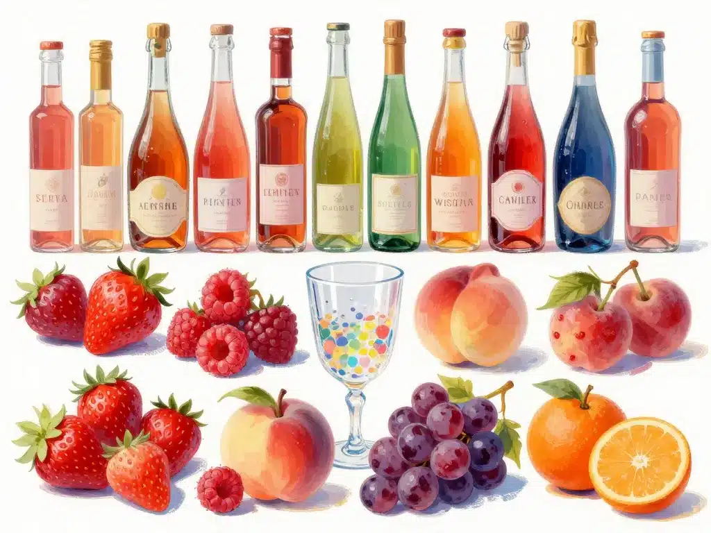 soupe champenoise fruits saison liqueurs cocktail coloré