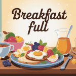 breakfast full petit déjeuner complet équilibré et rassasiant