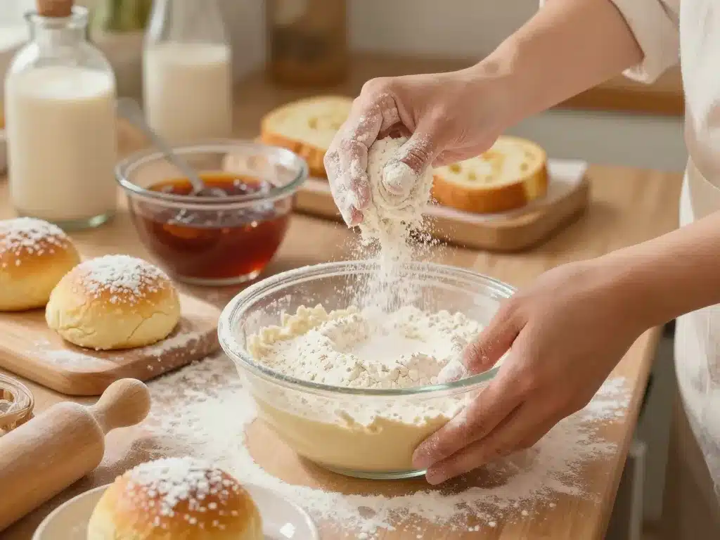 fleur de riz utilisée dans recettes en cuisine