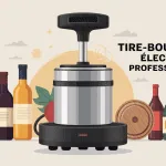 tire-bouchon électrique professionnel de qualité sur fond élégant