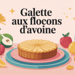 recette galette flocon d avoine saine sur assiette