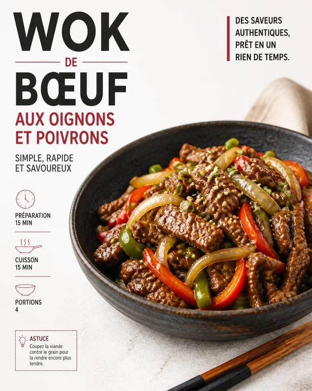 Recette de Wok de bœuf aux oignons façon Buffet du Monde Augny