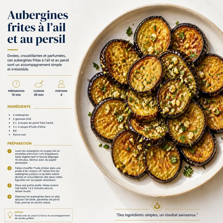 Recette d'aubergines frites croustillantes et fondantes