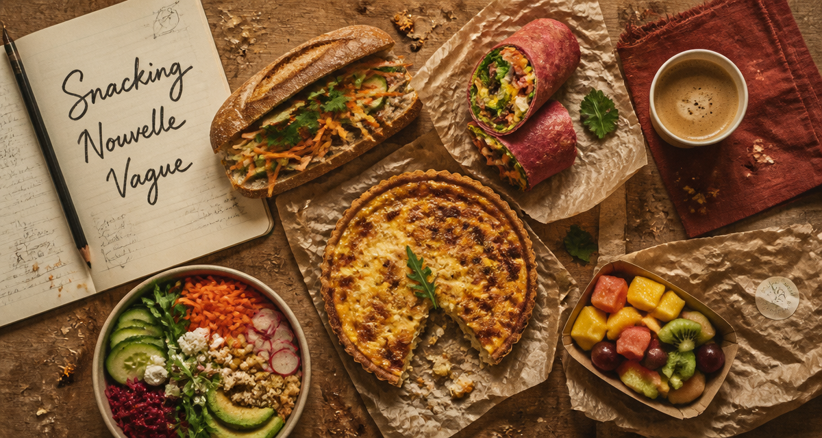 snacking artisanal healthy sur plan de travail