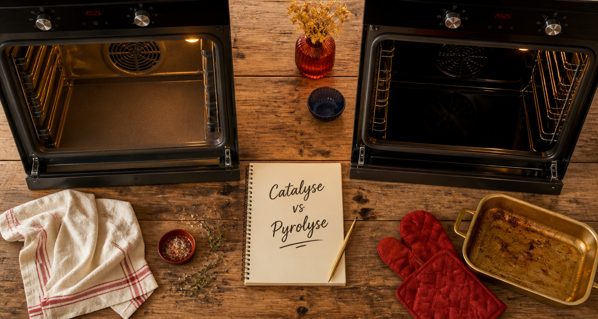 difference entre catalyse et pyrolyse four vue dessus