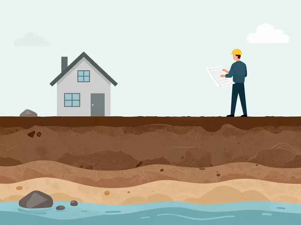 bureau d'étude géotechnique utilité sol maison ingénieur blueprint