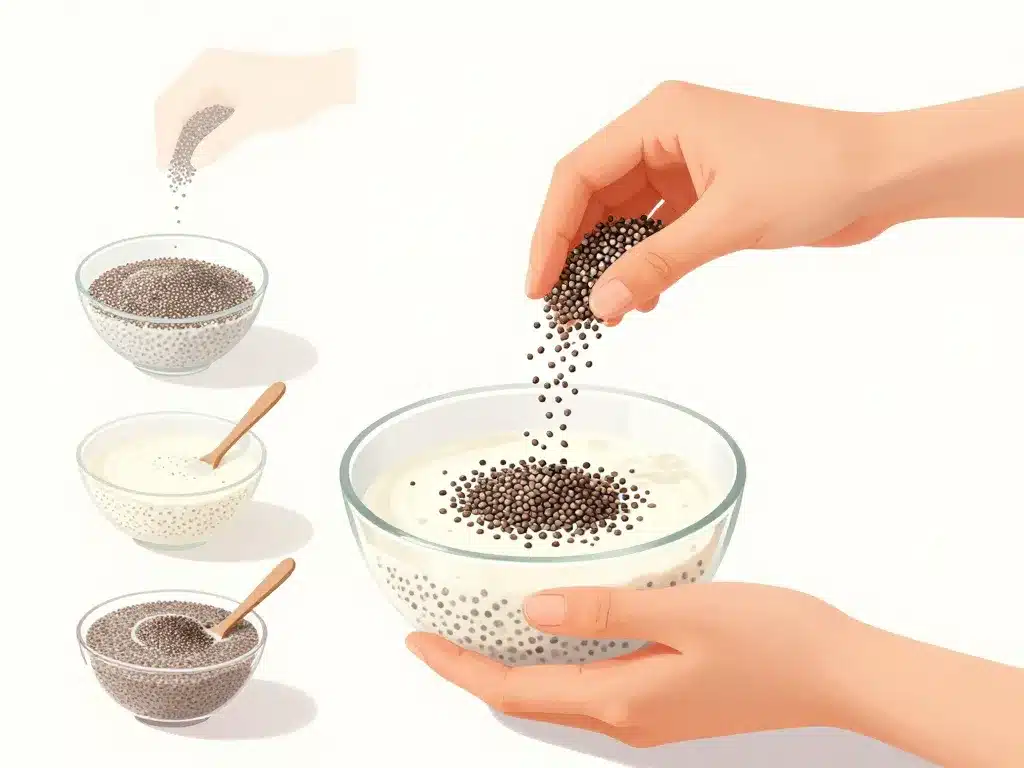 Préparation pudding chia gestes proportions et textures parfaites