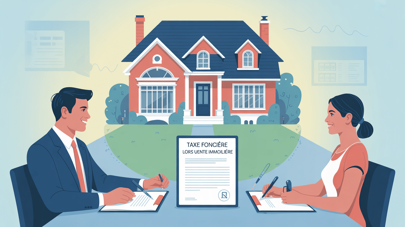 image qui paye la taxe foncière en cas de vente maison vendeur acheteur