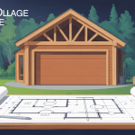 schéma plan garage en bois gratuit vue d'ensemble