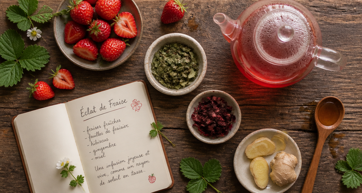 bienfait fraise the ou tisane ingrédients naturels