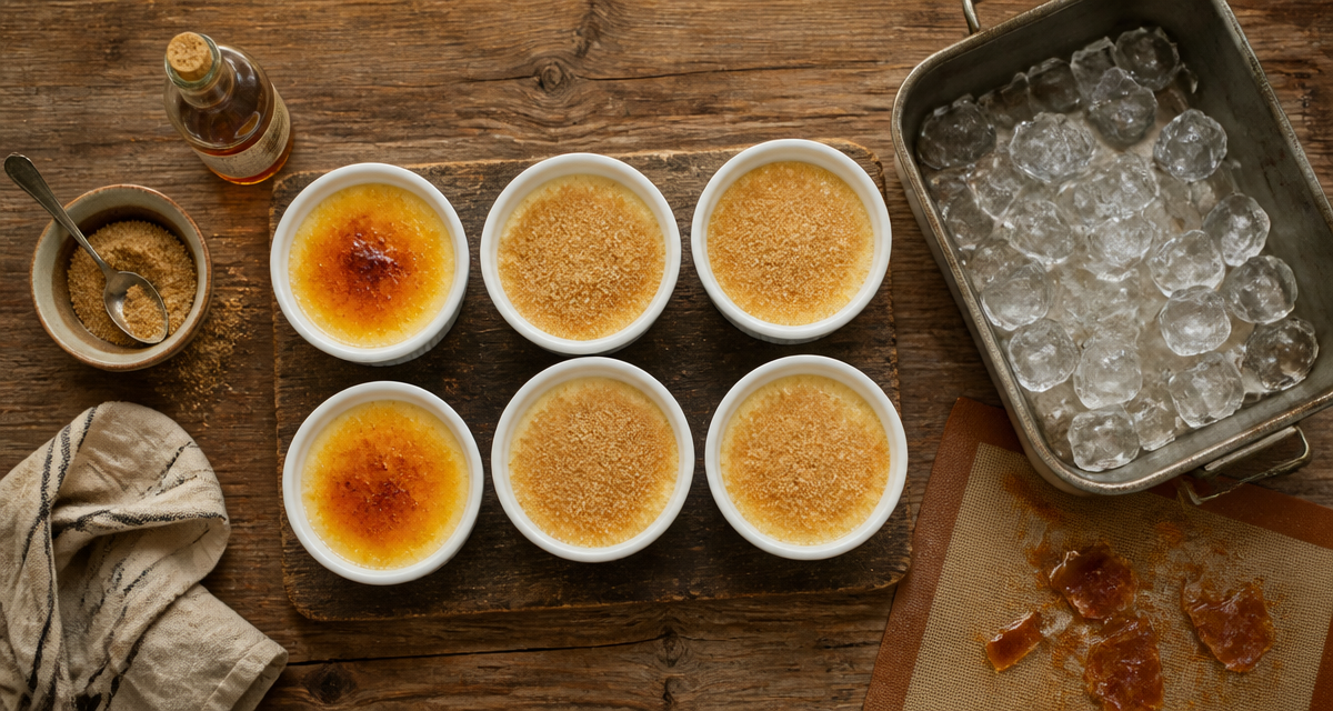 creme brulée sans chalumeau croûte caramélisée