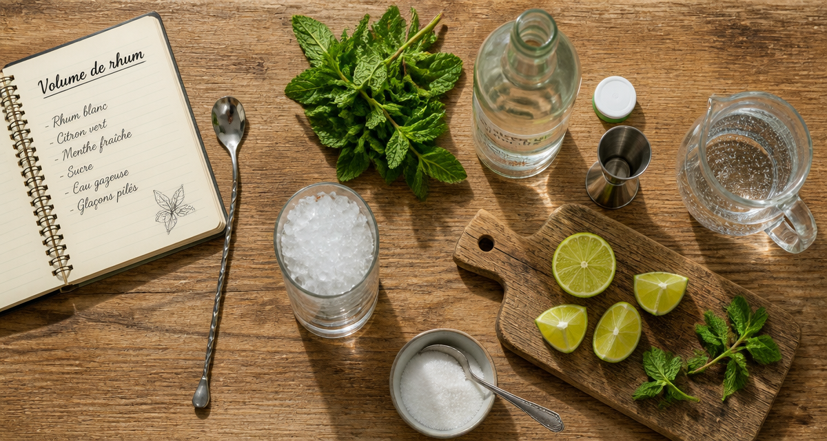 mojito alcool principal en volume ingrédients