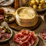 mont d or charcuterie sur table rustique